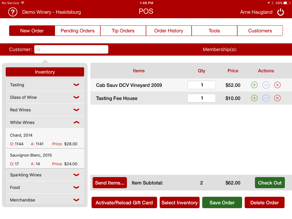 Winery POS and eCommerce solution