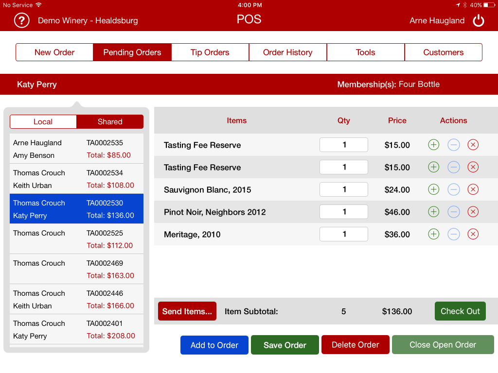 Tasting Room POS and eCommerce solution